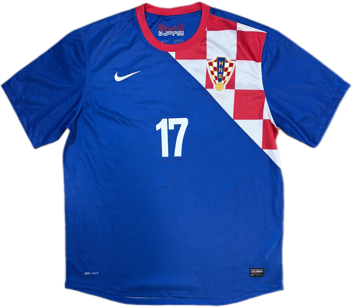 Authentic Mandzukic #17 Croatia 2012-13 Away Football