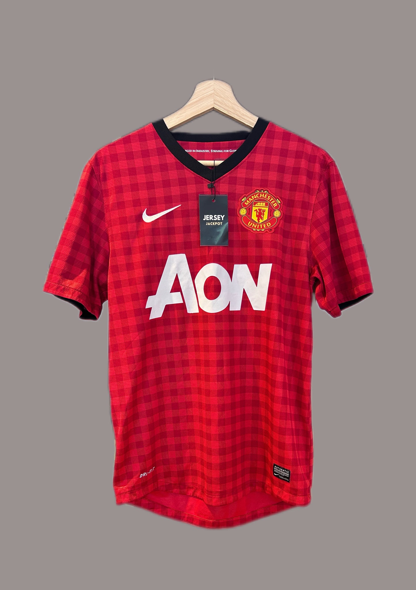 Authentic Scholes #22 Manchester United 2012/13 Home Football T-Shirt