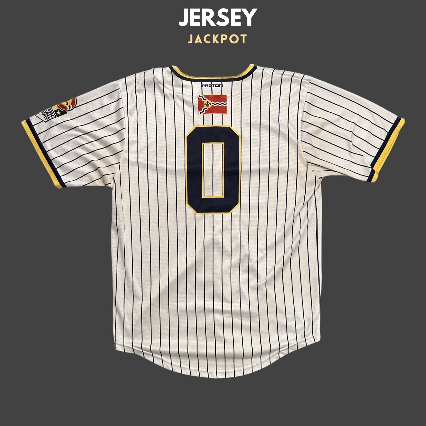 Vintage Oakland Athletics #0 Baseball Shirt White/Black Striped Men‰۪s M