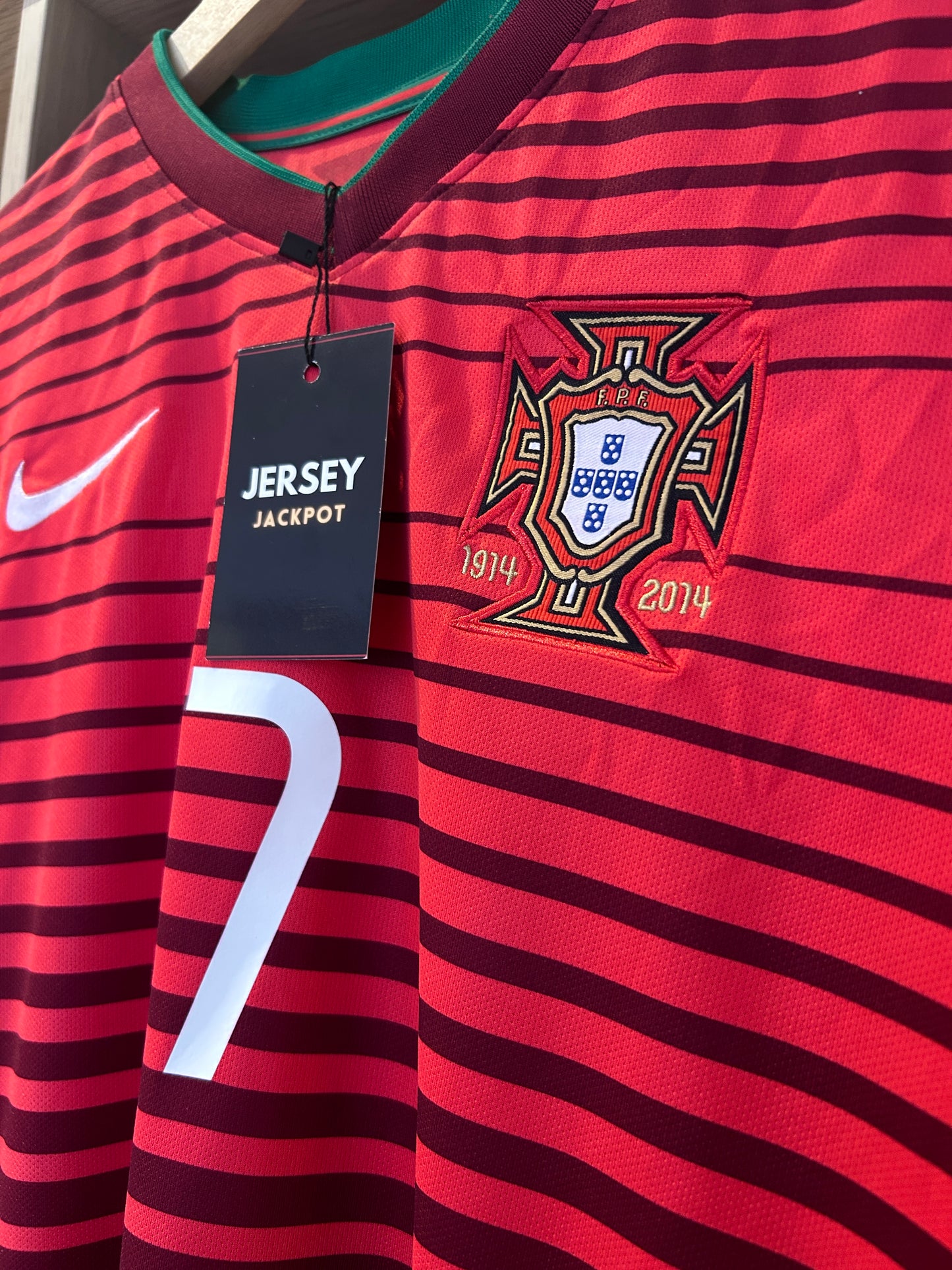 Authentic Ronaldo #7 Portugal 2014-15 Home Football T-Shirt