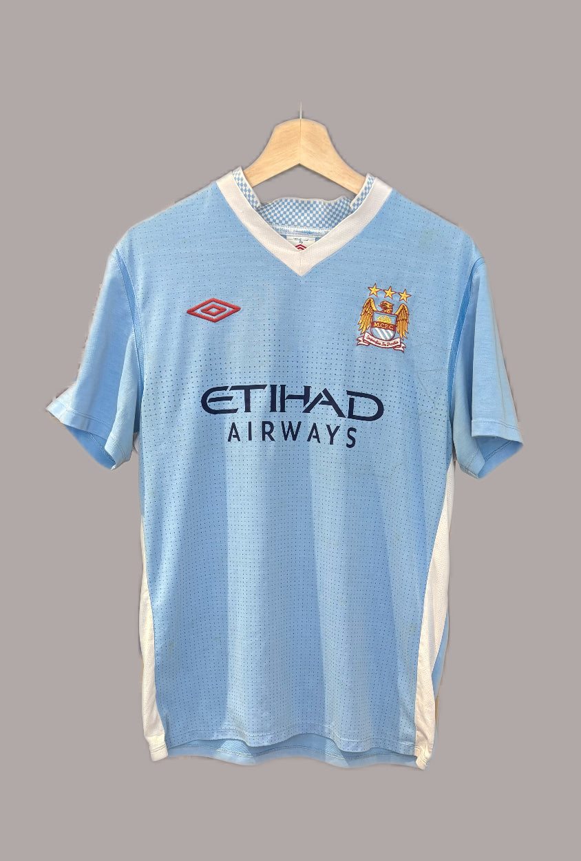 Authentic #45 Balotelli Manchester City 2011/12 Home Football Shirt