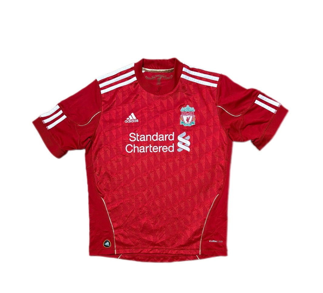 Authentic Gerrard #8 2010-11 Liverpool home Football