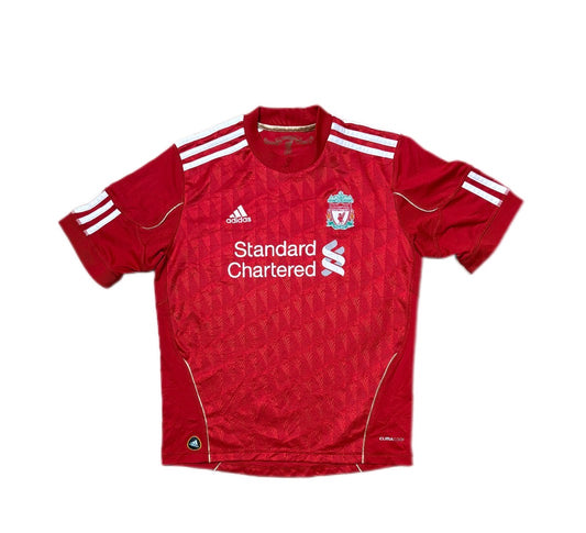 Authentic Gerrard #8 2010-11 Liverpool home Football