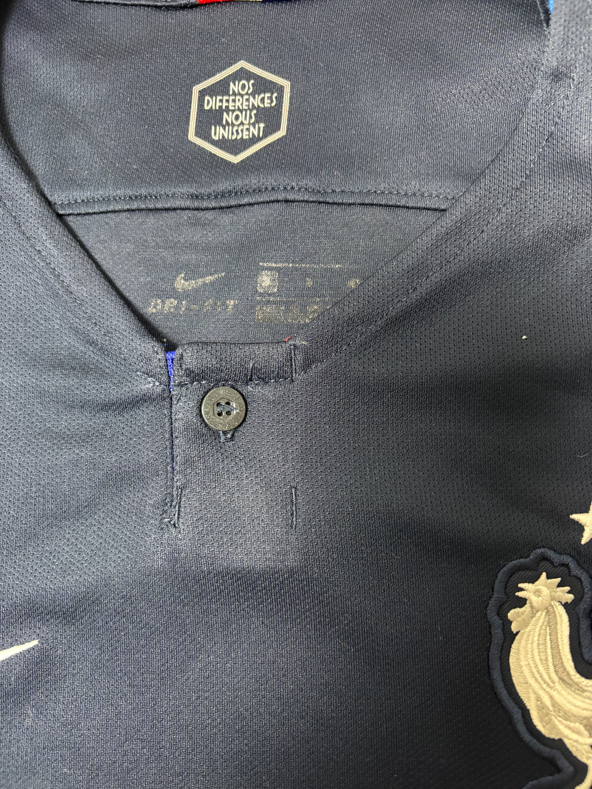 Authentic #10 Mbappe France 2018-19 Home Football