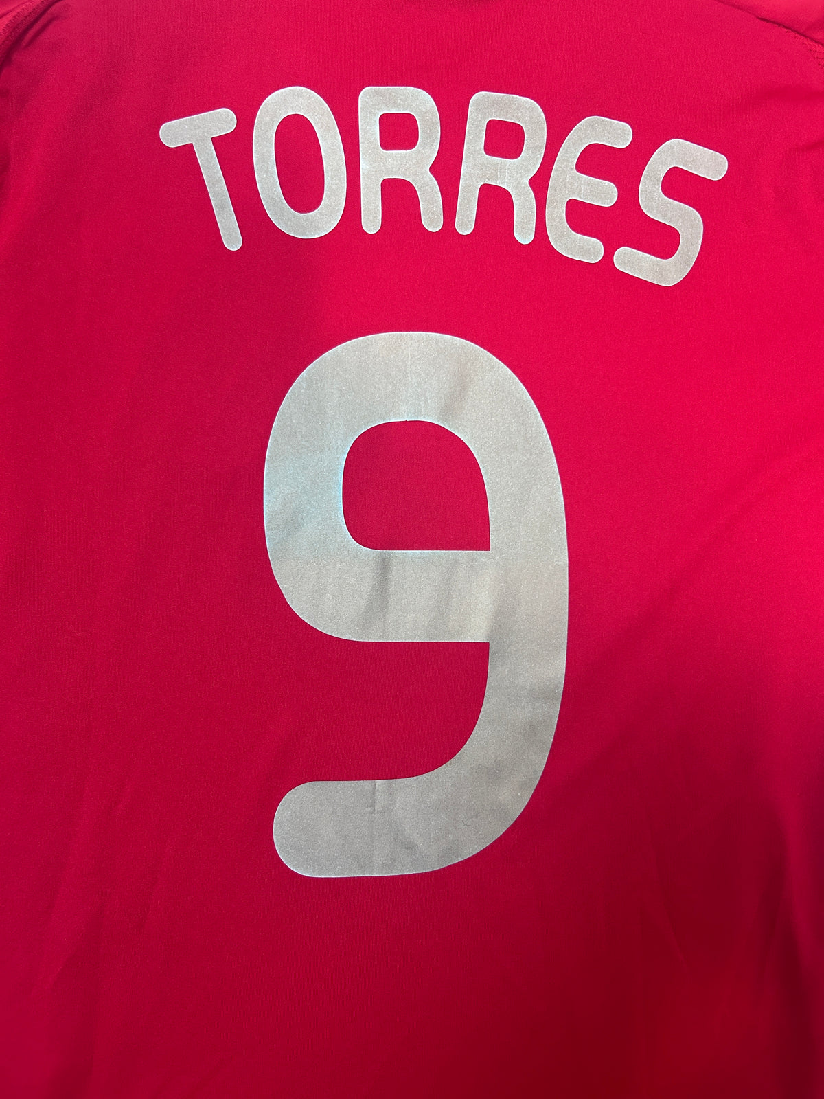 Authentic Torres #9 Spain 2008-09 Home Football