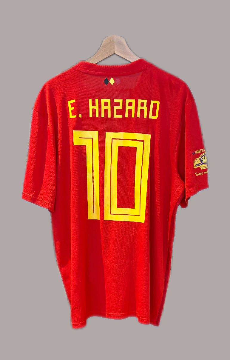 Authentic #10 E Hazard Belgium 2018/19 Home Football Shirt