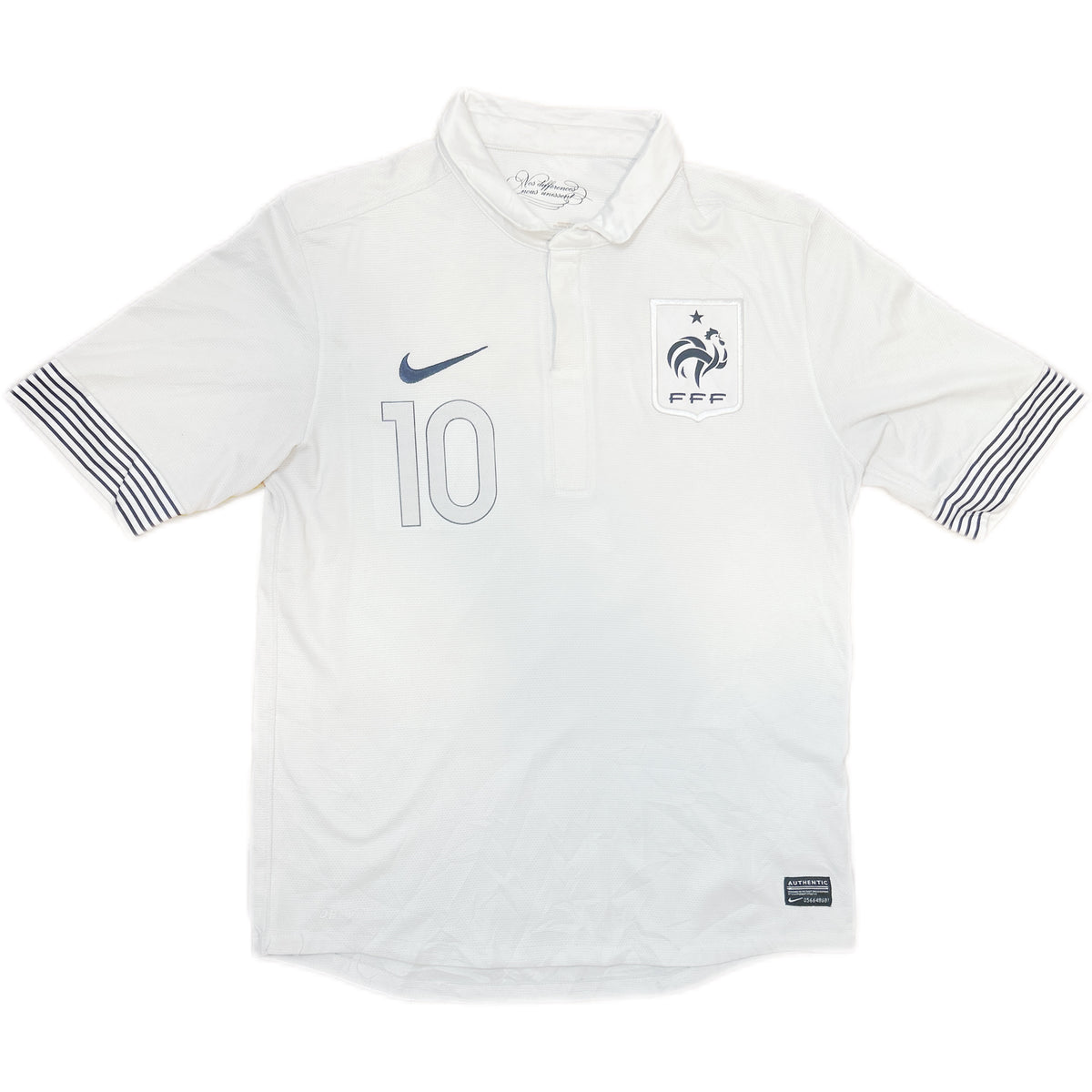 Authentic Benzema #10 France 2012-13 Away Football