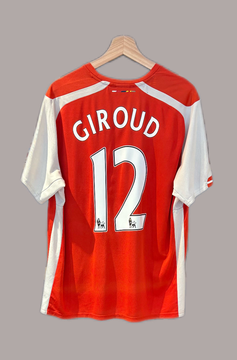 Authentic #12 Giroud Arsenal 2015/16 Home Football Shirt