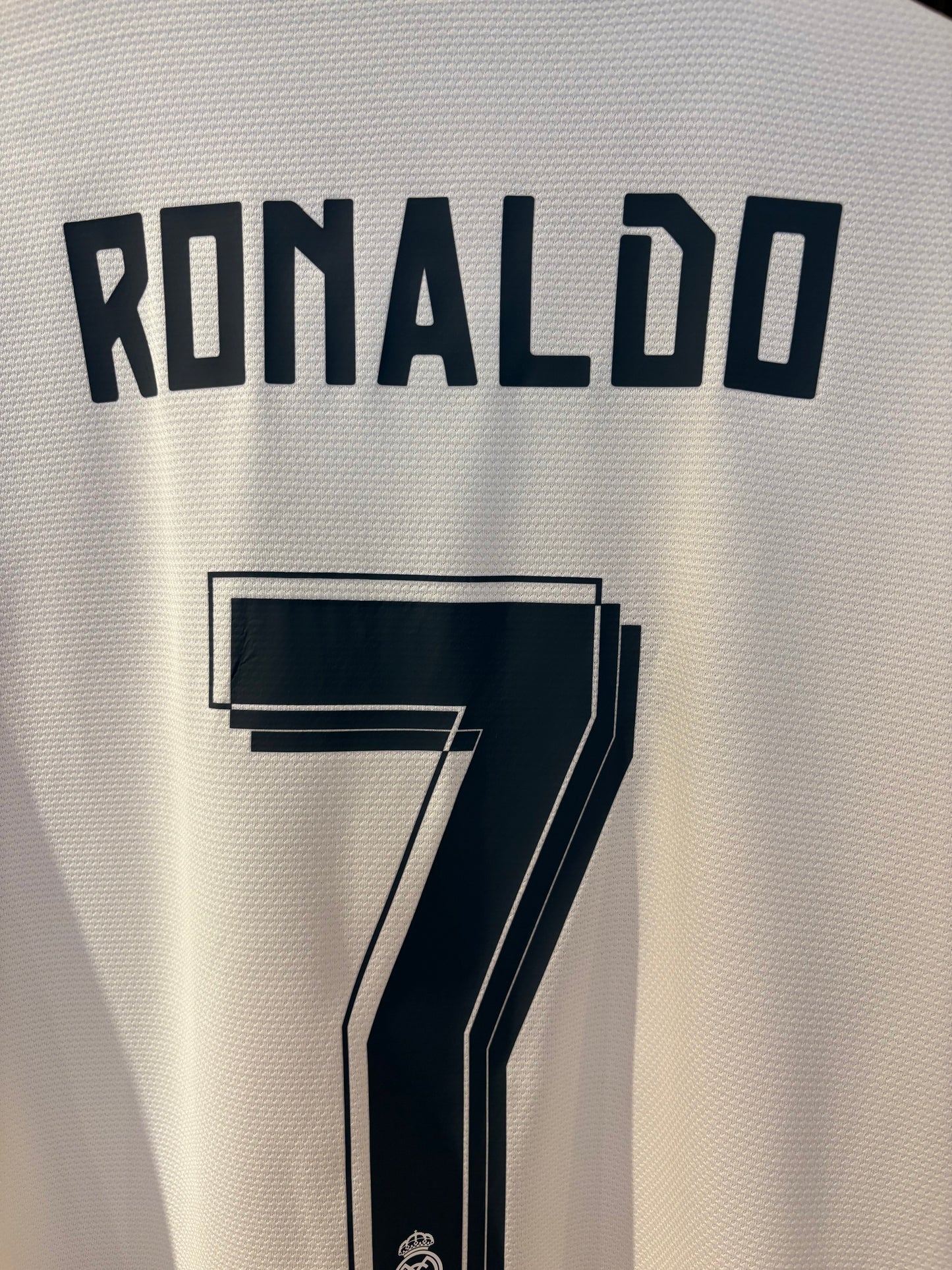 Vintage #7 Ronaldo Real Madrid 2018/19 Home Football Shirt