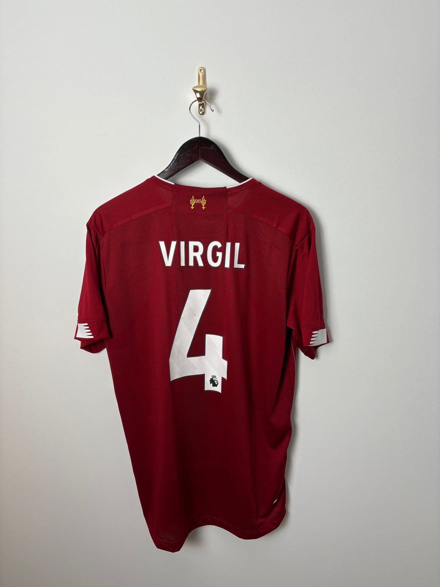 Vintage #4 Virgil Liverpool FC Adult Home Jersey 19/20