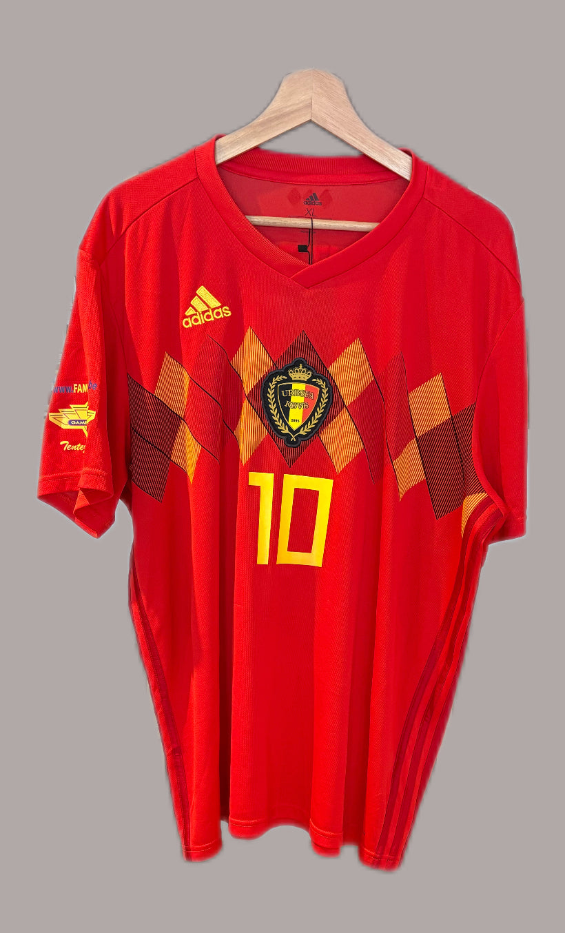 Authentic #10 E Hazard Belgium 2018/19 Home Football Shirt