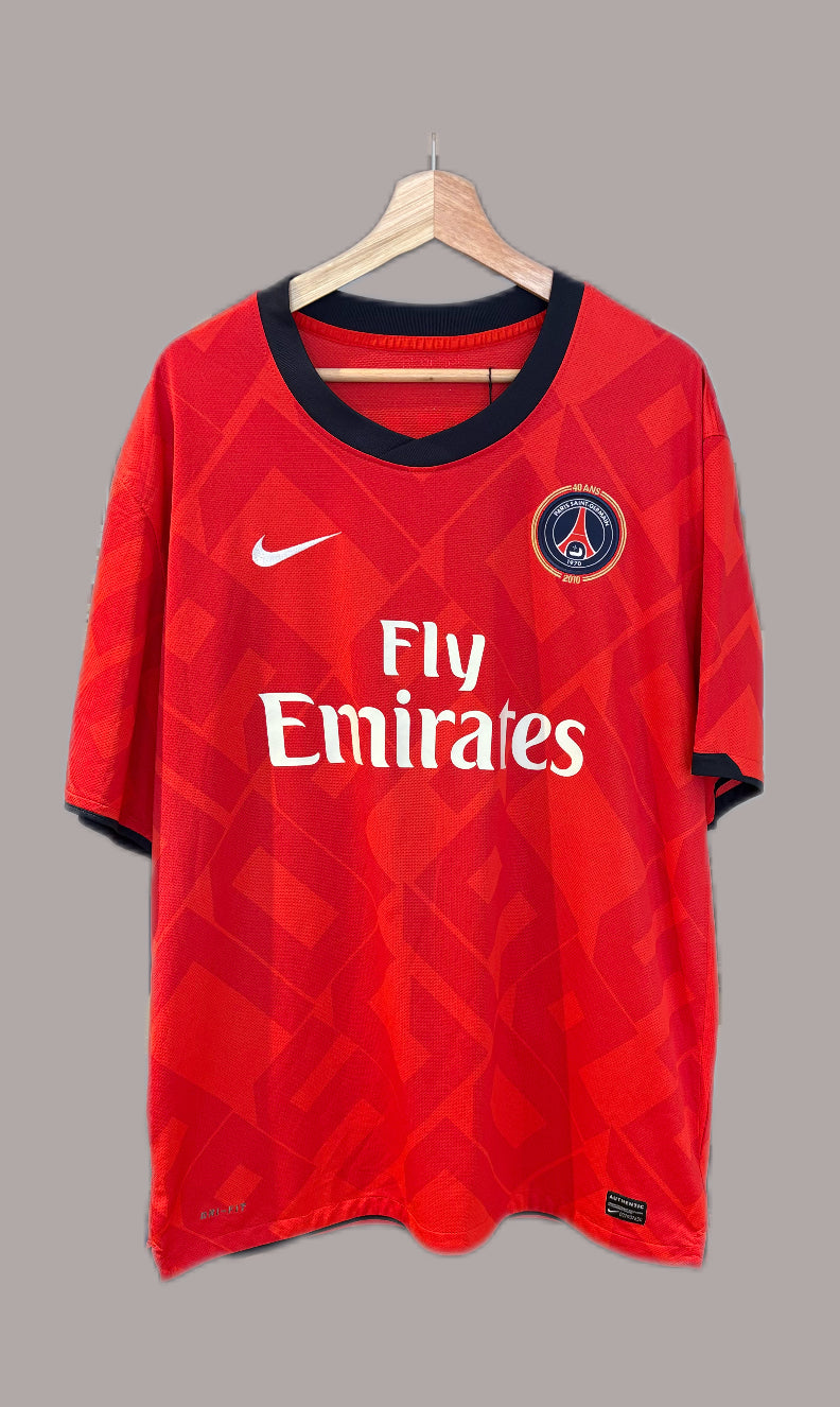 Authentic #4 Makelele PSG 1970-2010 40TH Anniversary Third Soccer Jersey