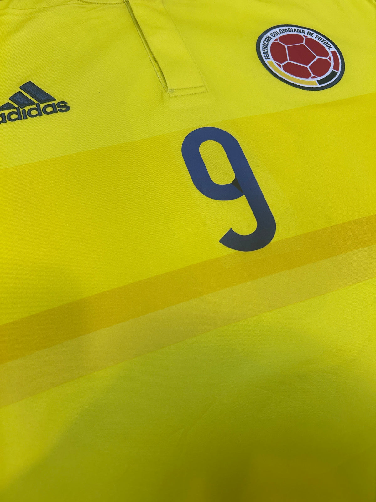 Authentic Falcao #9 Columbia 2015-16 Home Football
