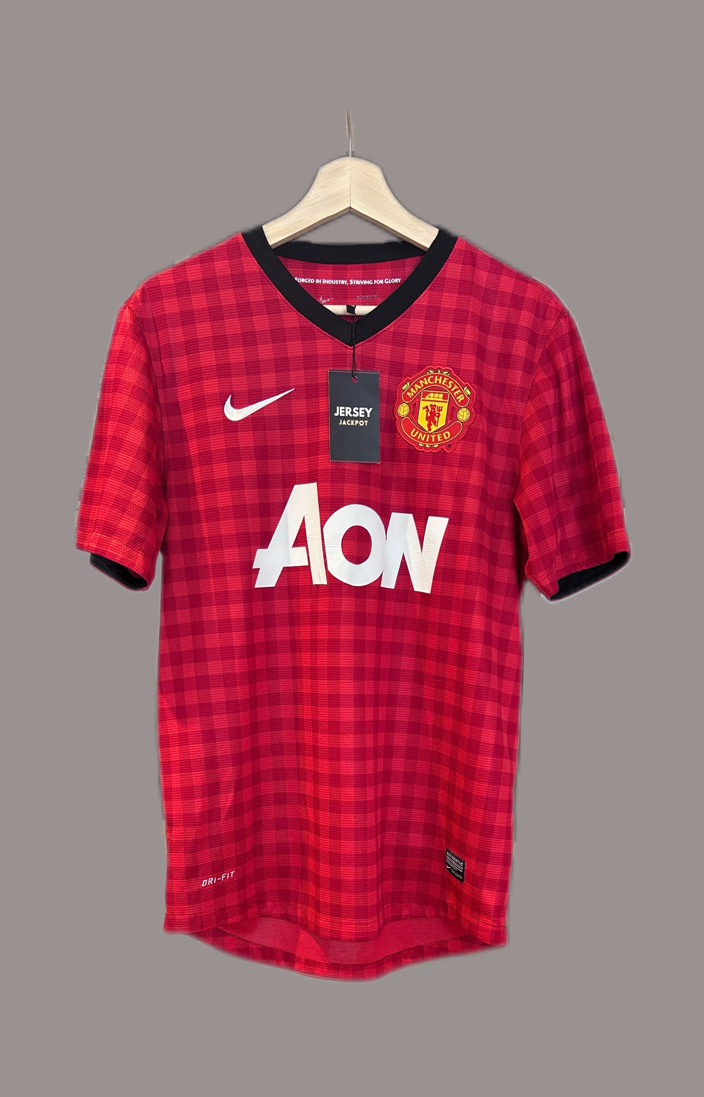 Authentic Berbatov #9 Manchester United 2012-13 Home Football T-Shirt