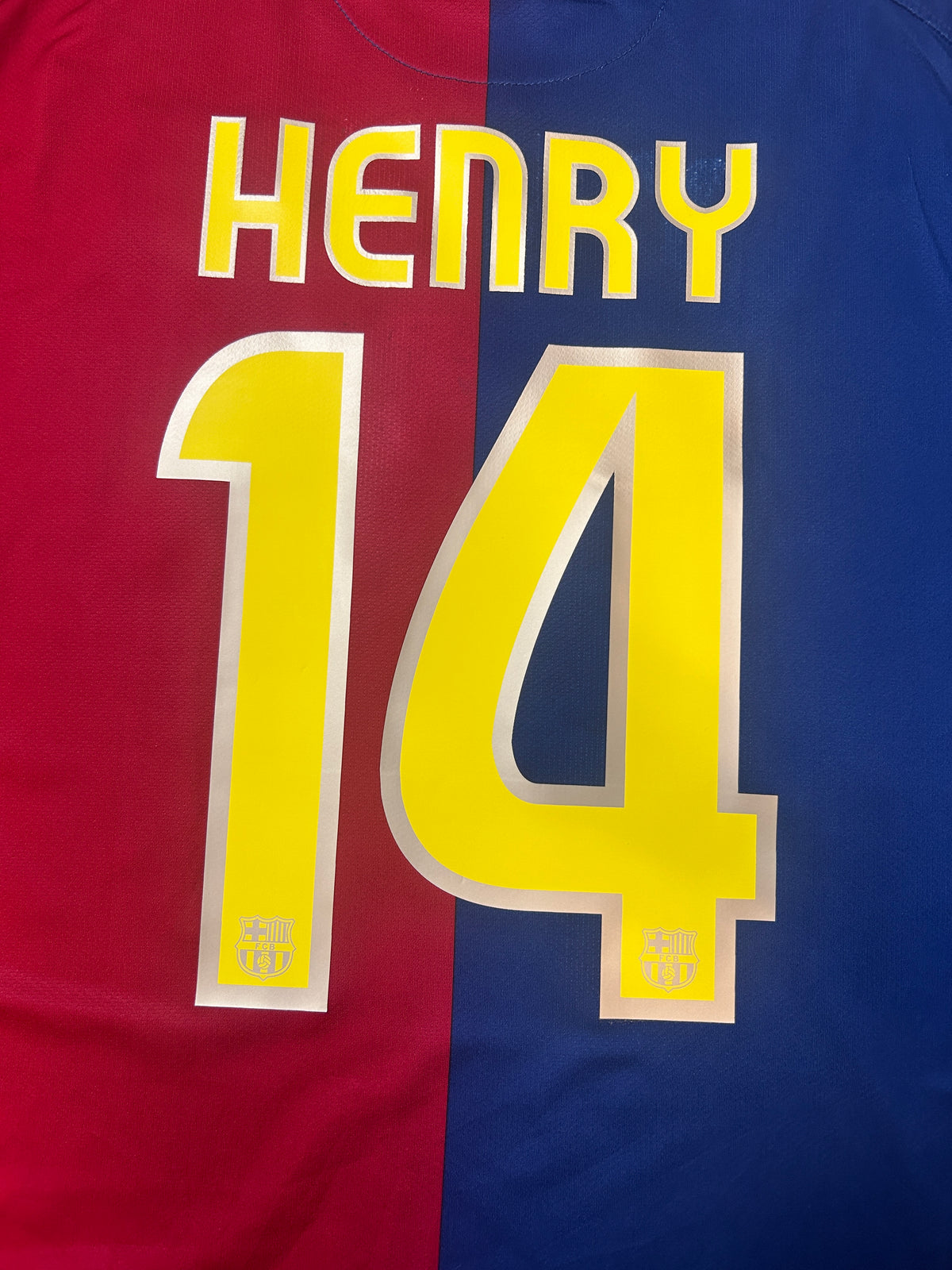Authentic Henry #14 FC Barcelona 2008-09 Home Football