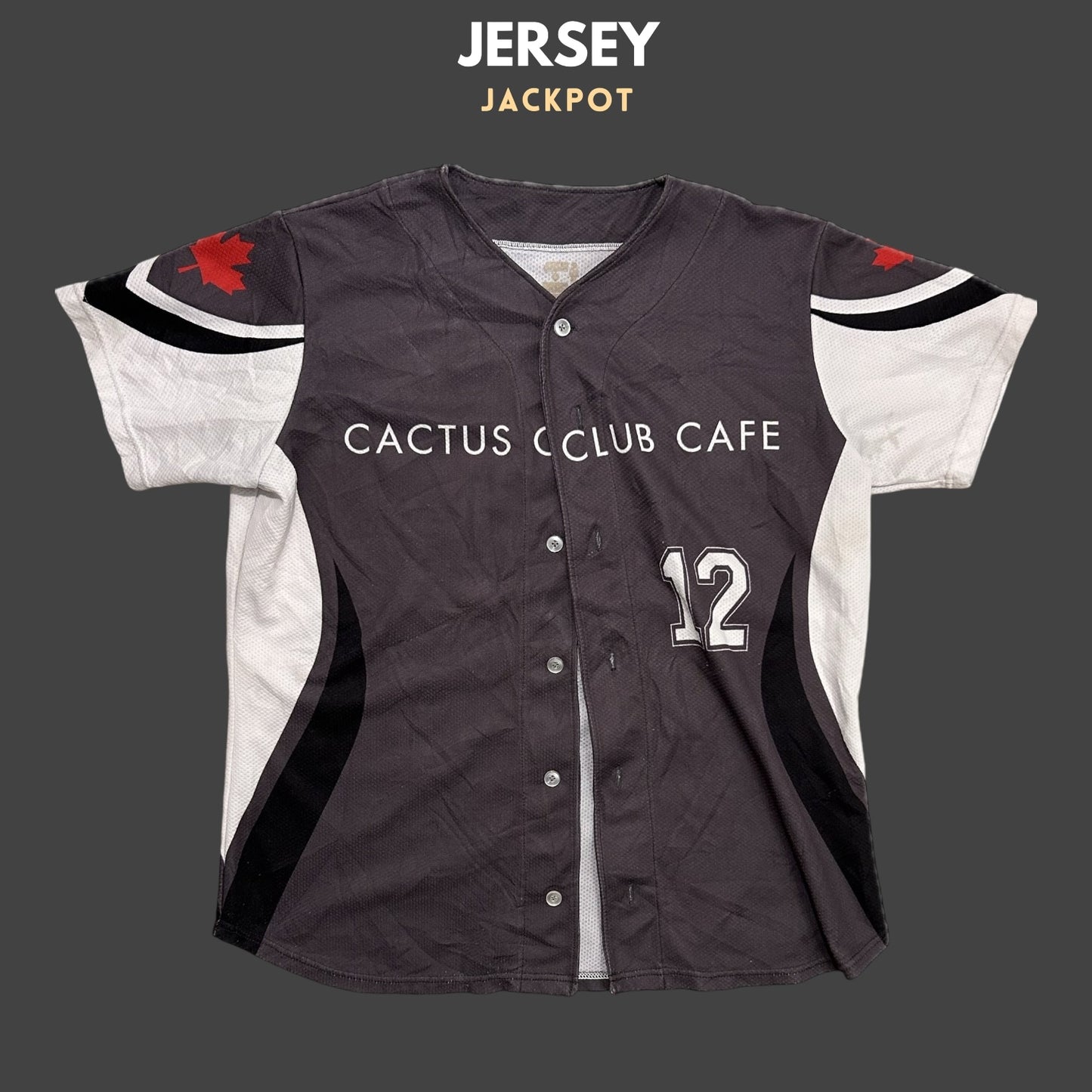 Vintage Cactus Club Cafe Brown/White Mens XL