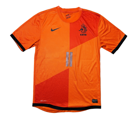 Authentic #11 Robben Netherlands 2012-13 Home Football