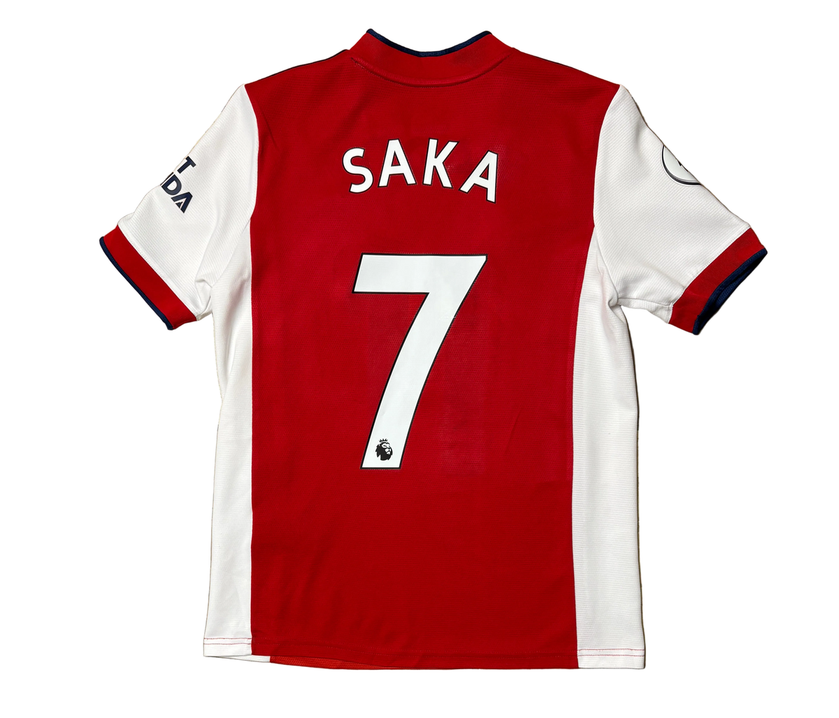 Authentic #7 Saka Arsenal 2021/22 Home football