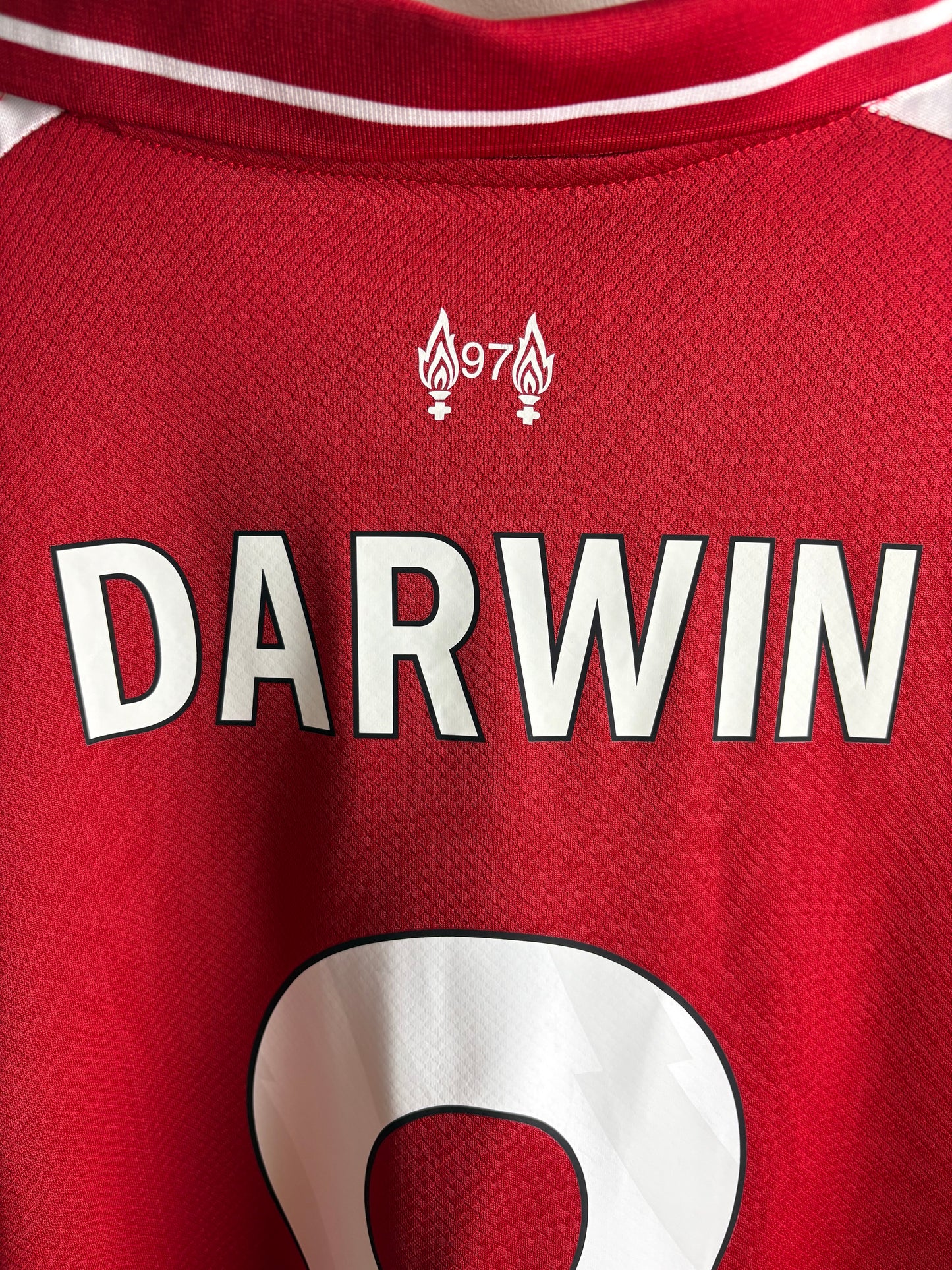 Vintage #9 Darwin 2024/25 home Liverpool x Converse Football Jersey