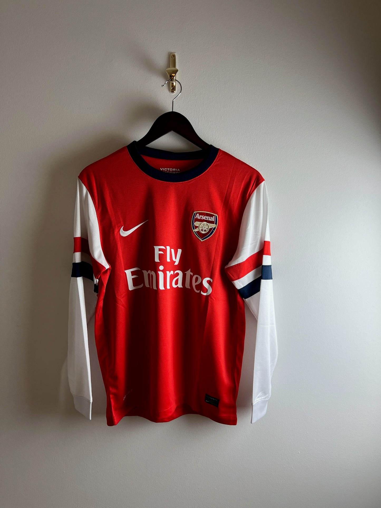 Vintage #8 Arteta Arsenal 2012/2013 Rosicky Home Football T-Shirt