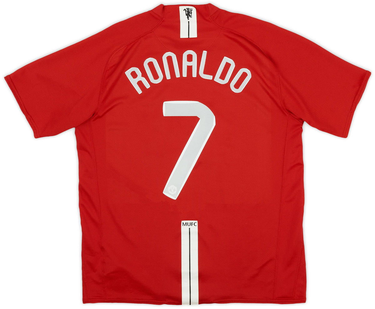 Authentic Ronaldo #7 Manchester United 2007/08 Home Football Shirt