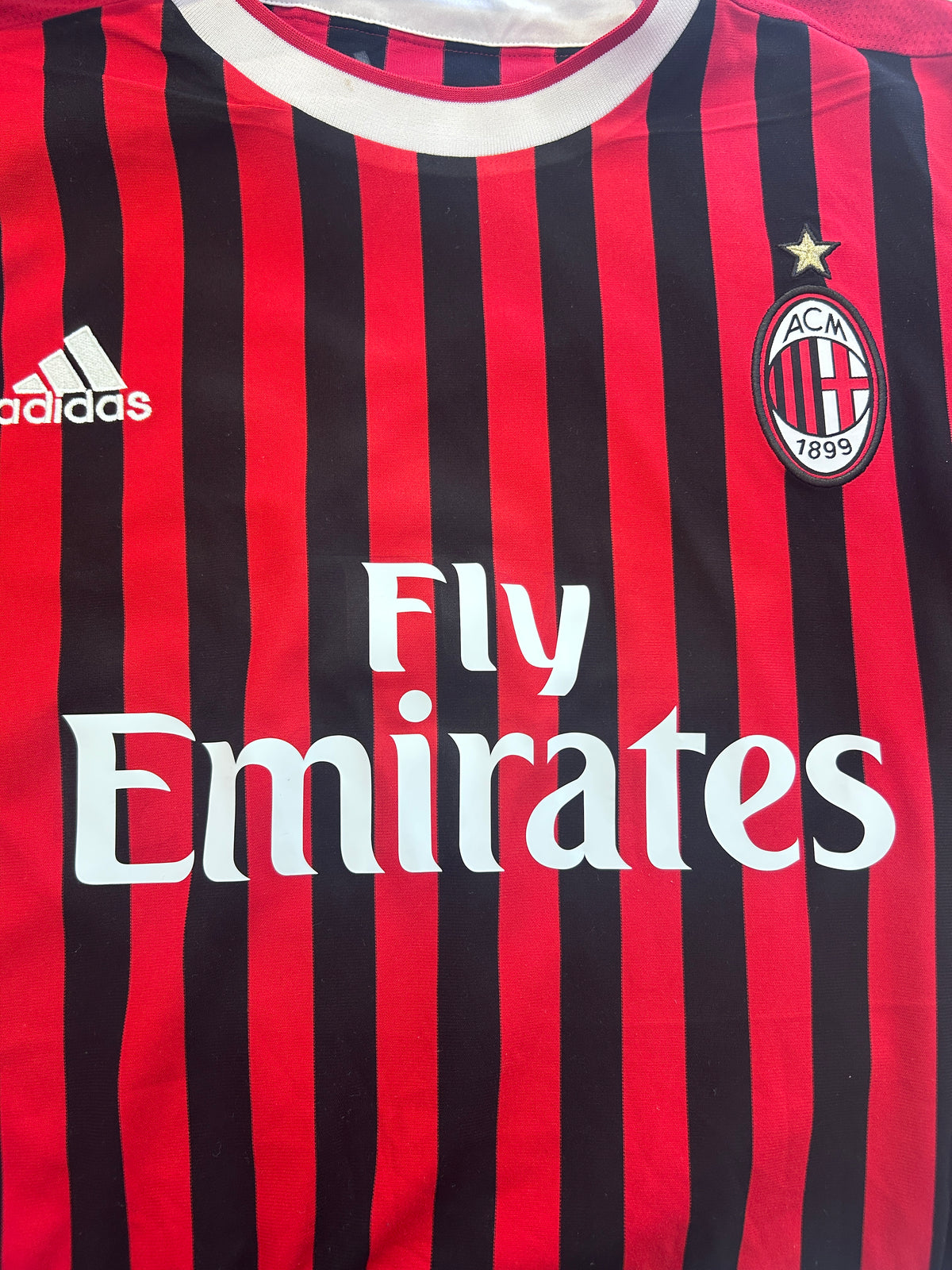 Authentic Prince #27 AC Milan 2011-12 Home Football Shirt