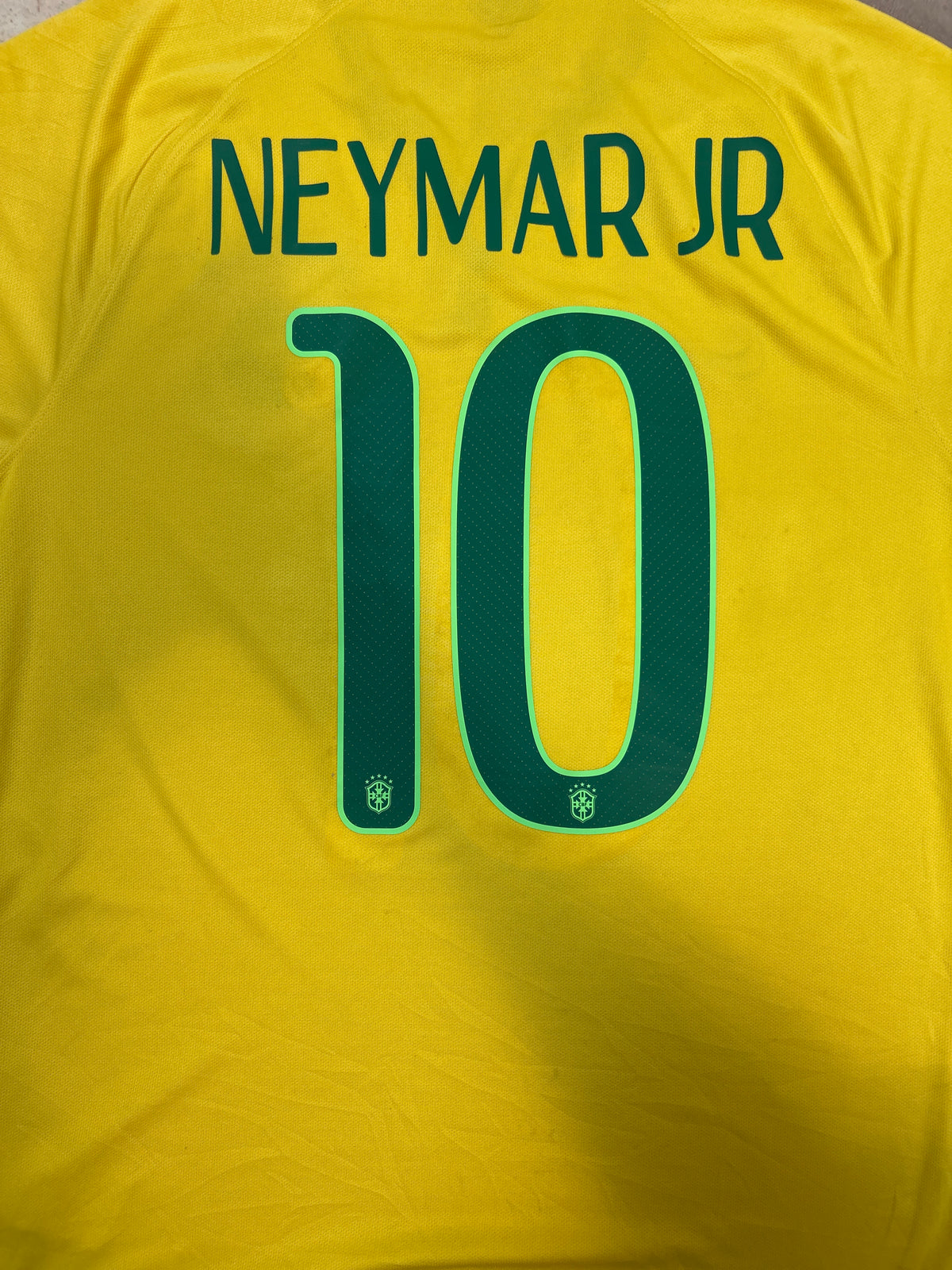Authentic Neymar #10 Brazil 2014-15 Away Football