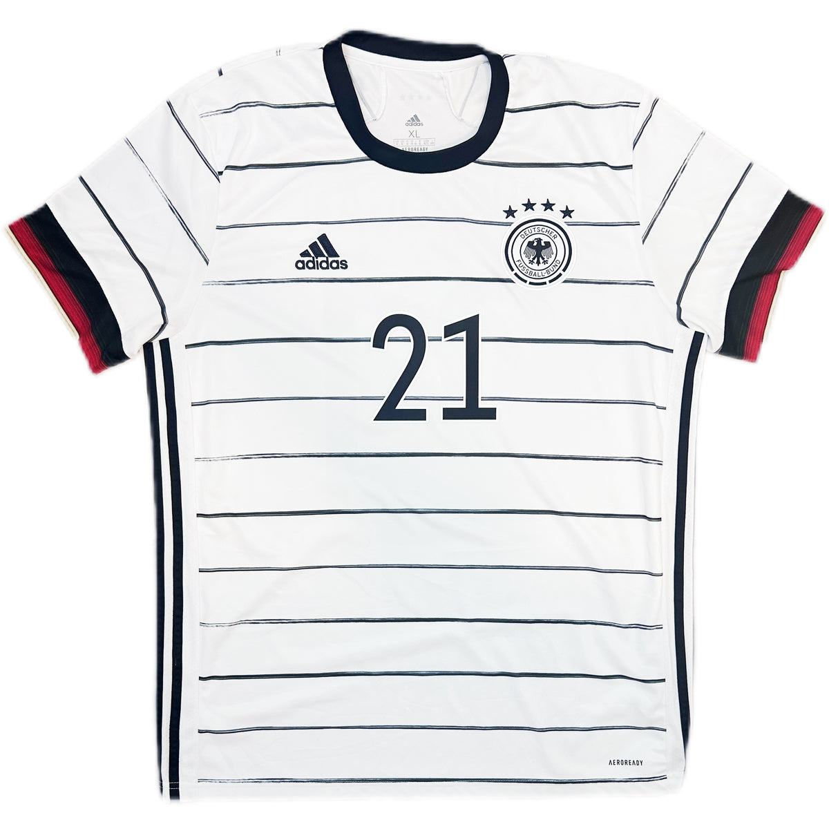Authentic Gundogan #21 Germany 2020-21 Home Football