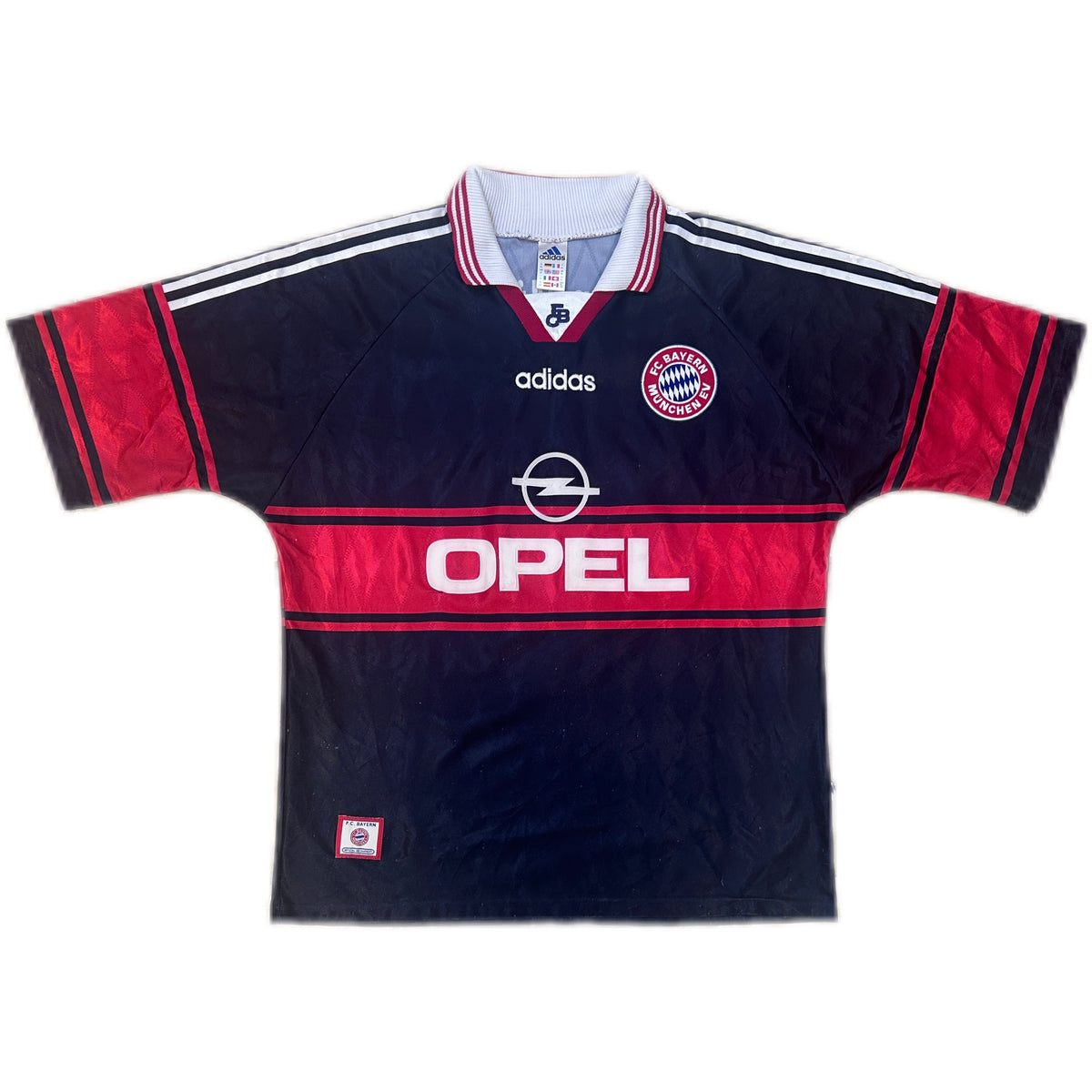Authentic Elber #9 Bayern Munich 1997-99 Home Football