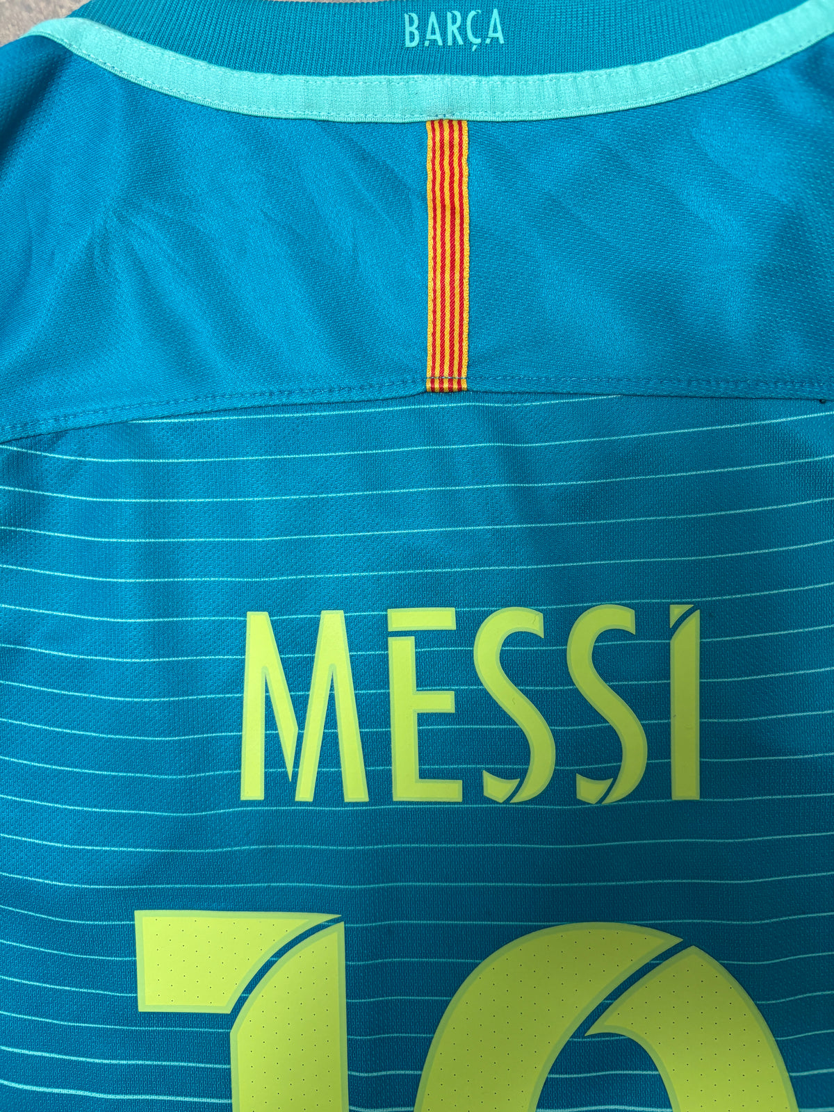 Authentic #10 Messi Barcelona 2016-17 Third Football