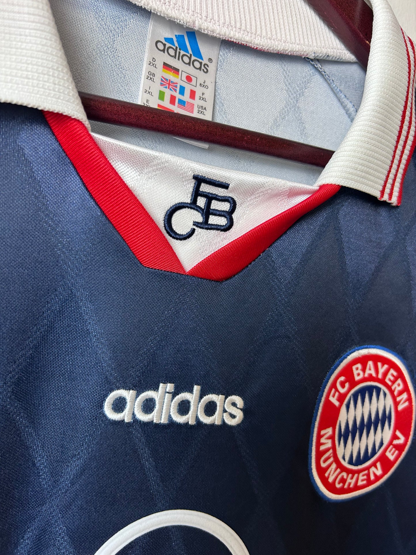 Vintage Hamann Bayern Munich 1997/99 Home Football Long Sleeve Football Shirt