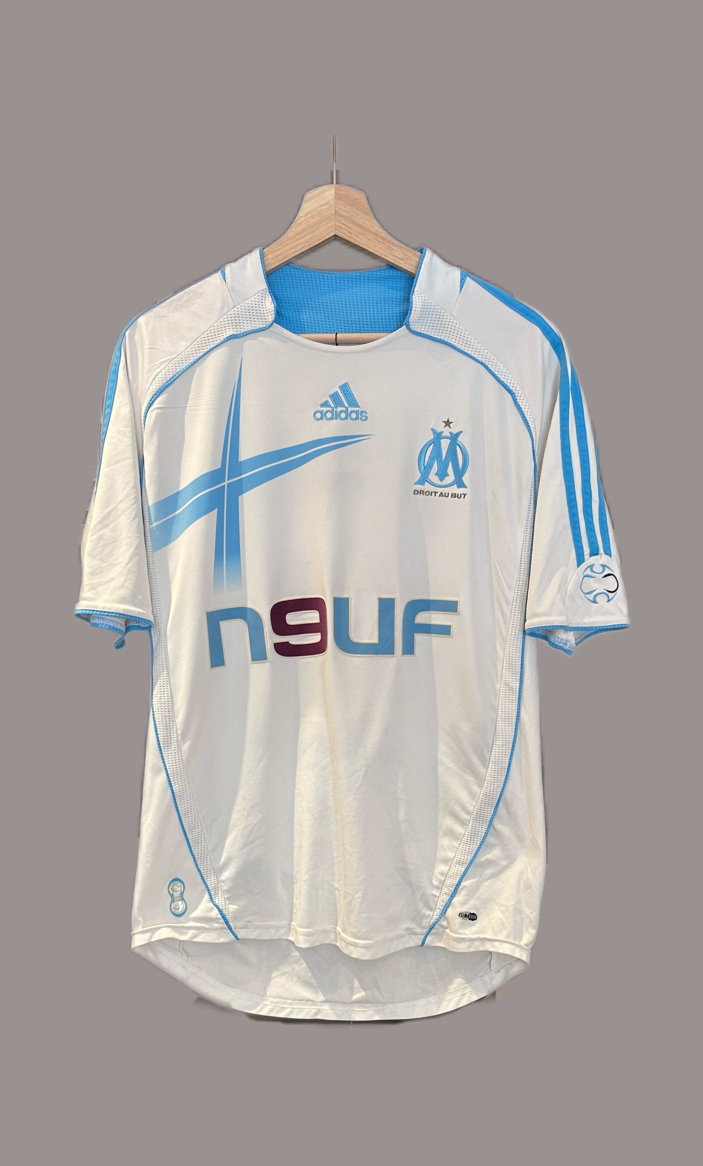 Authentic Ribery #7 Olympique Marseille 2006/07 Home Football T-Shirt