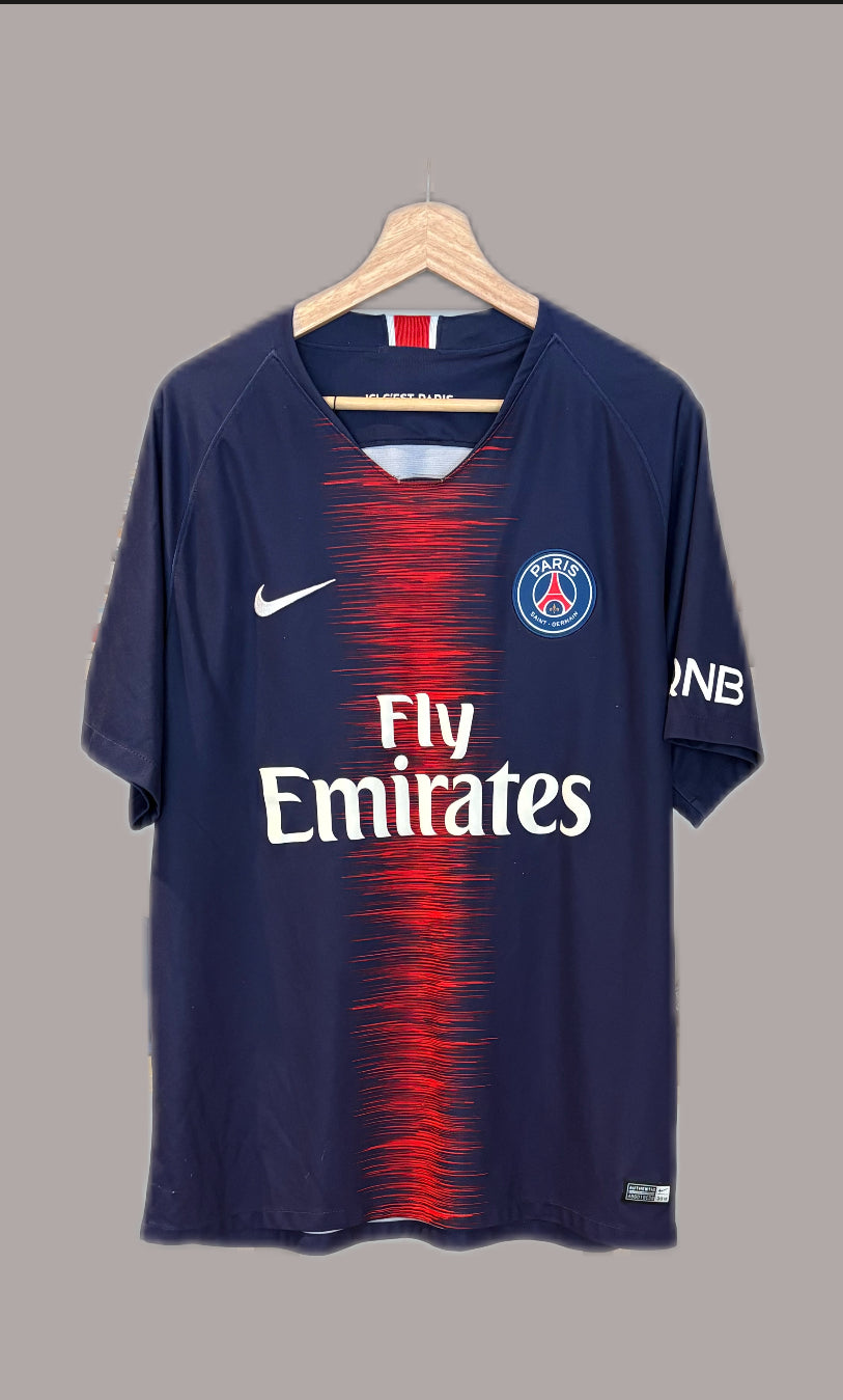 Authentic #11 Di Maria PSG 2018/19 Home Football Shirt