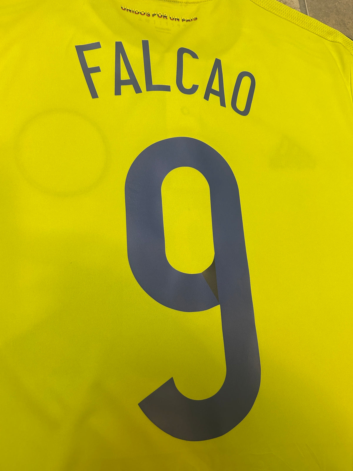 Authentic Falcao #9 Columbia 2015-16 Home Football