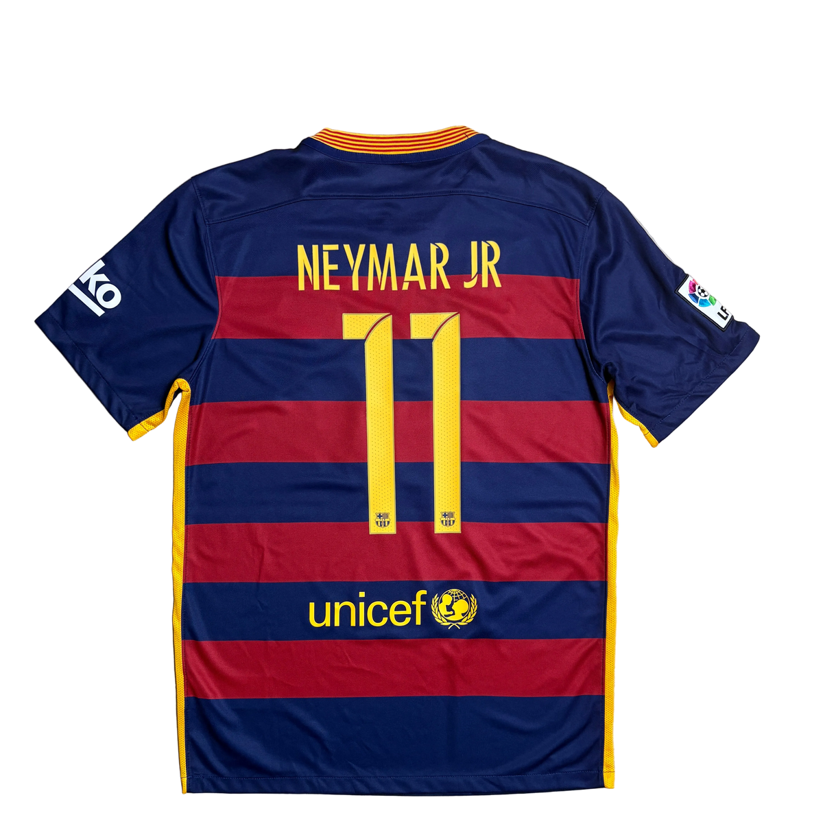 Authentic #11 Neymar Barcelona 2015/16 home Football