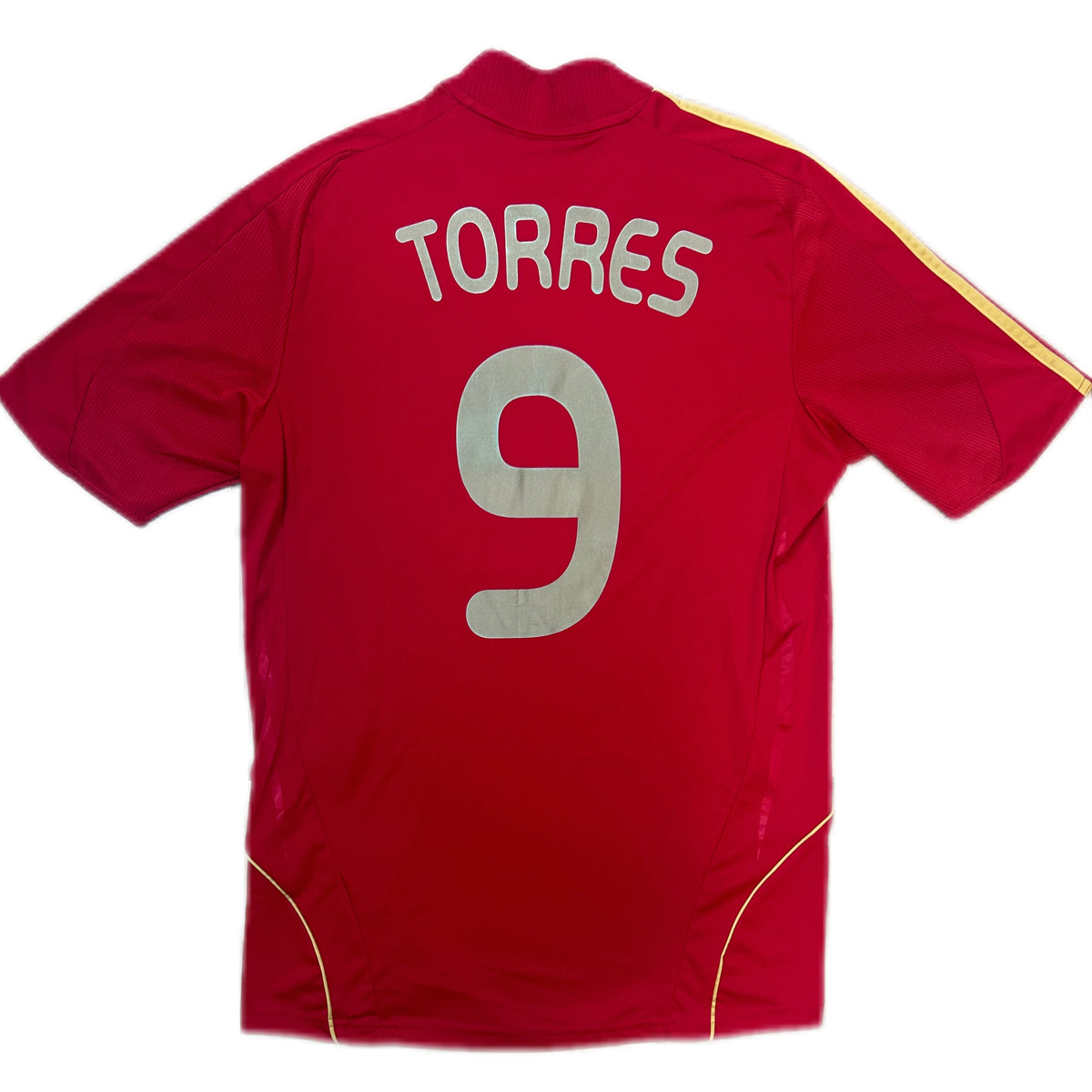 Authentic Torres #9 Spain 2008-09 Home Football