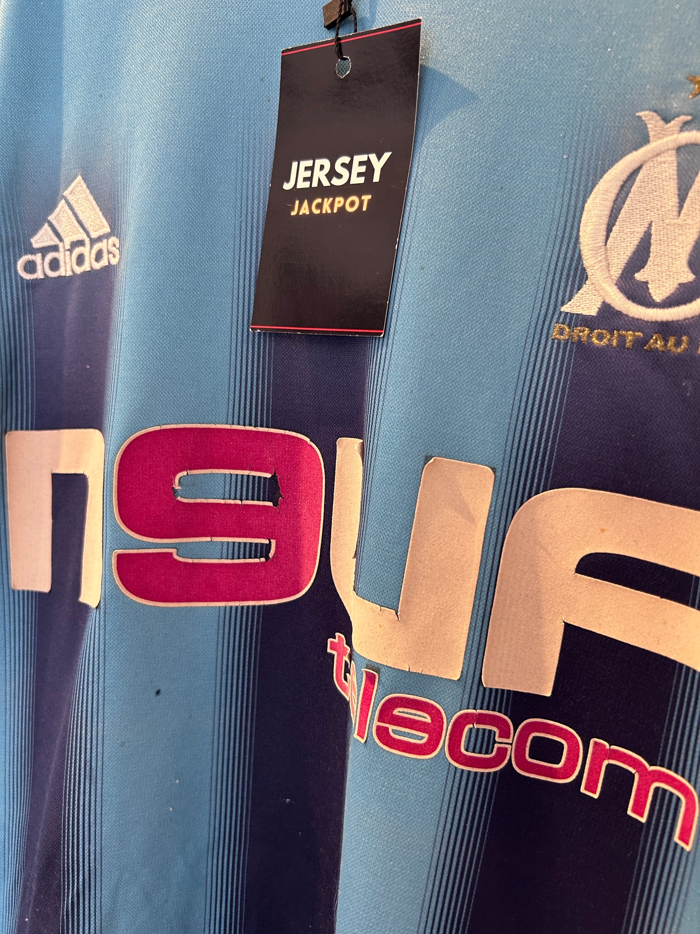 Authentic Nasri #22 Nasri Olympique Marseille 2004/05 Away Football T-Shirt