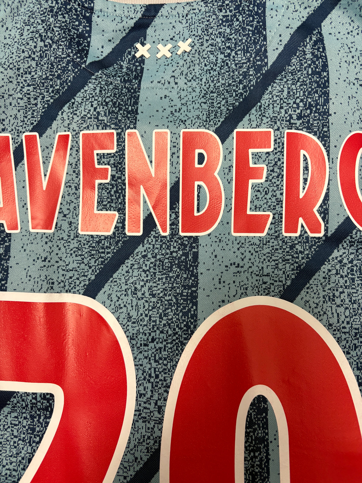 Authentic Gravenberch # 29 Ajax Amsterdam 2020-2021 away Football