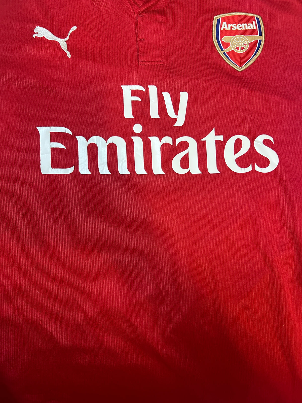 Authentic S.Cazorla #19 Arsenal 2017-18 Home Football