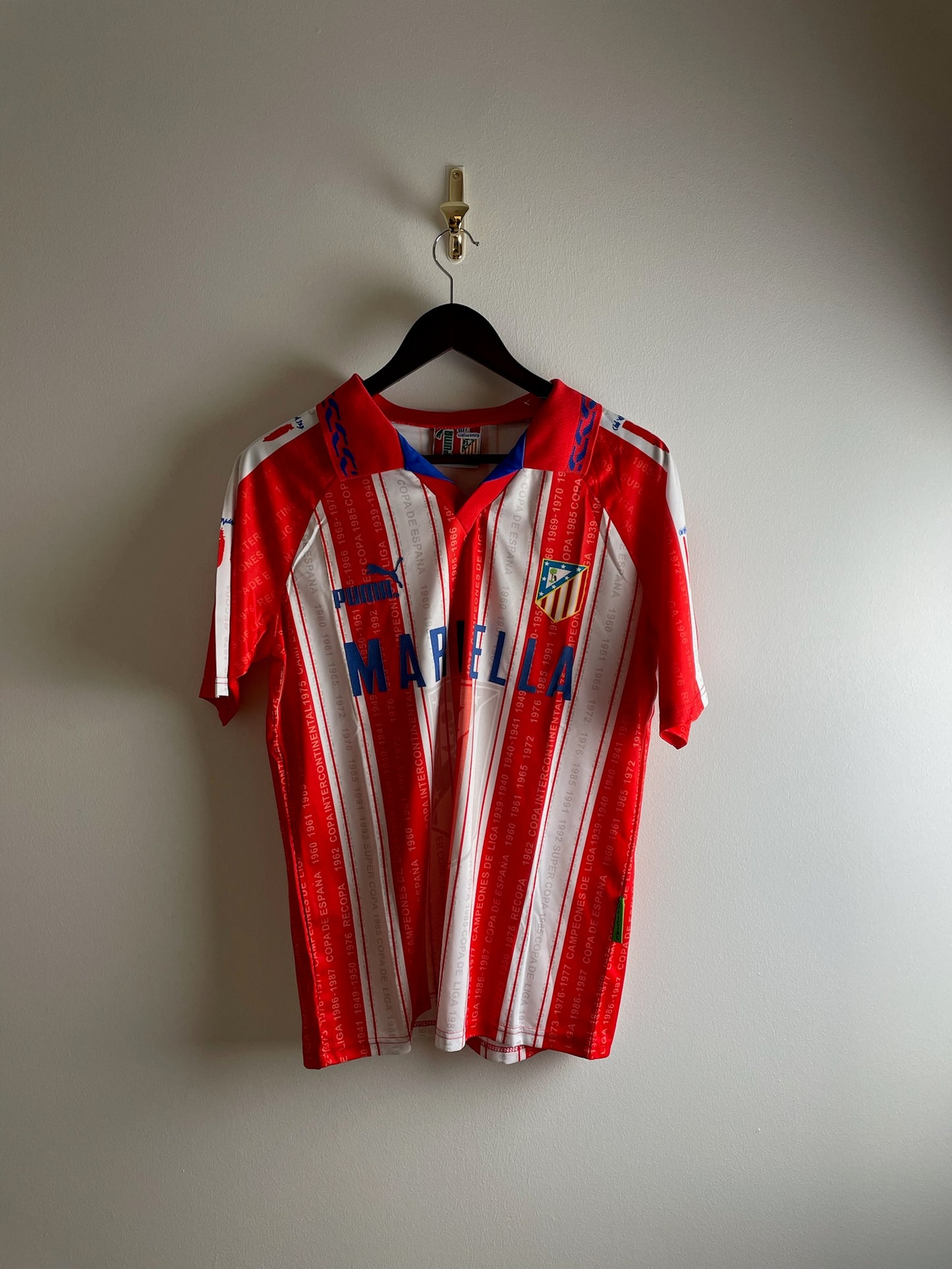 Vintage Caminero Atletico Madrid 1995/96 Home Shirt