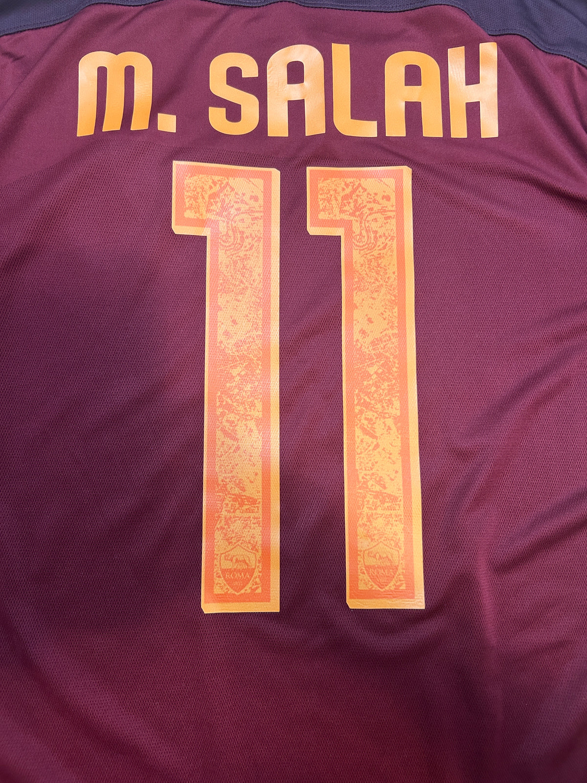 Authentic M.Salah #11 AS Roma 2015-16 Home Football