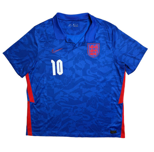 Authentic #10 Sterling England 2020-2022 Away Football
