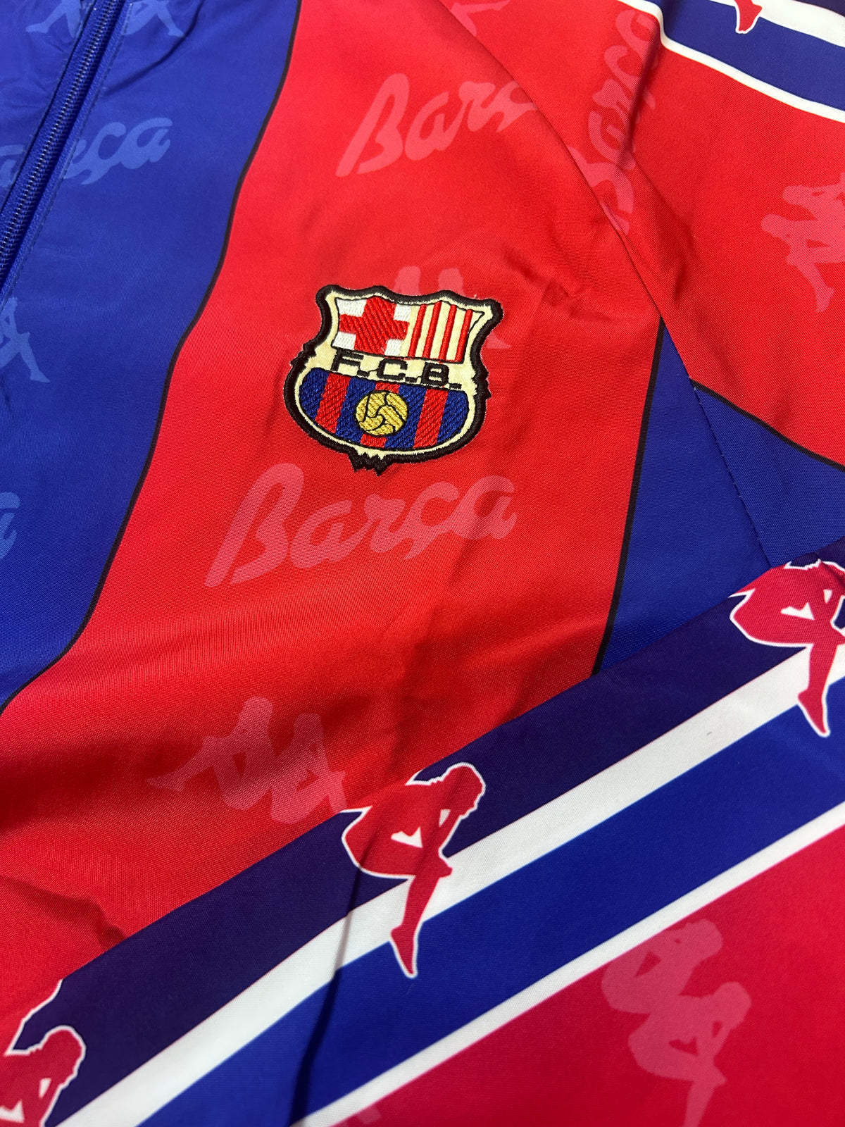 Vintage Barcelona 1996-97 Reversible Track Jacket Football