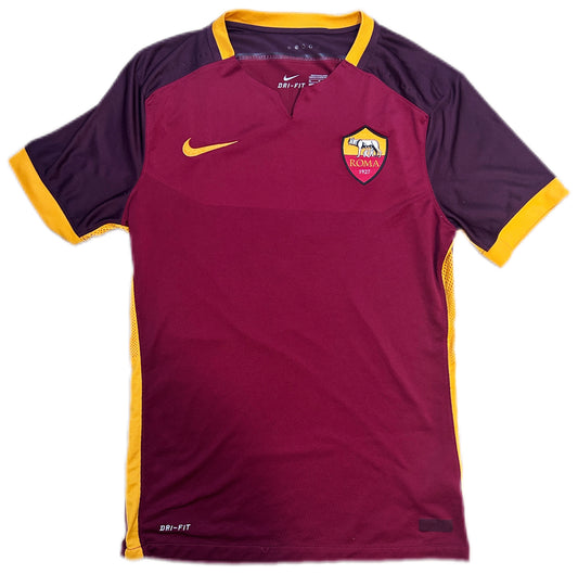 Authentic M.Salah #11 AS Roma 2015-16 Home Football