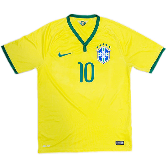 Authentic Neymar #10 Brazil 2014-15 Away Football