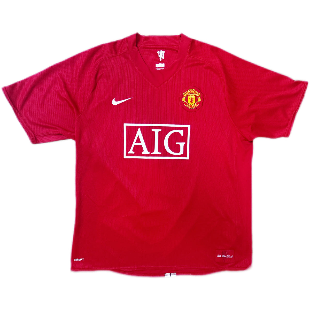 Authentic Ronaldo #7 Manchester United 2007-09 Home Football