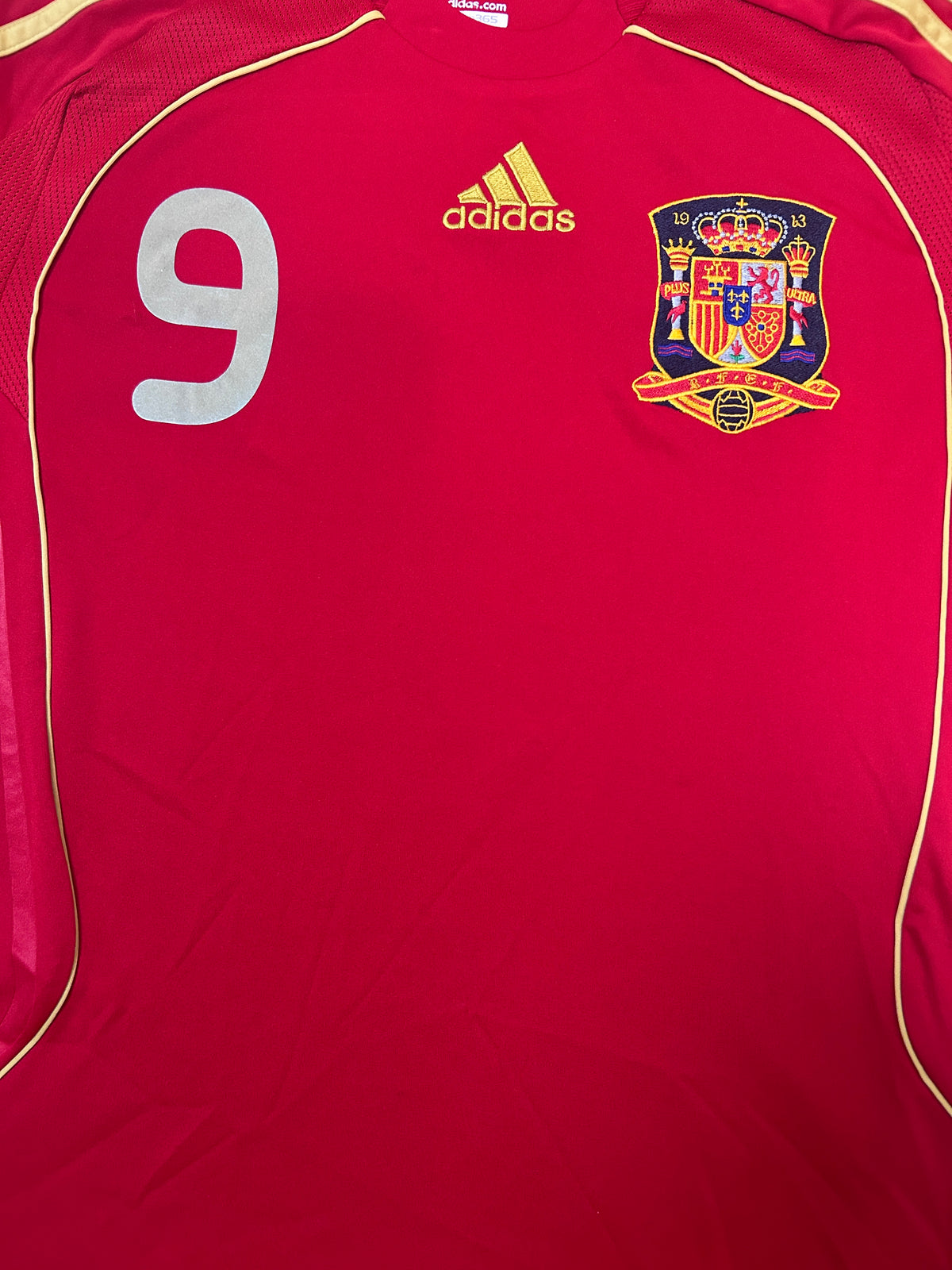 Authentic Torres #9 Spain 2008-09 Home Football