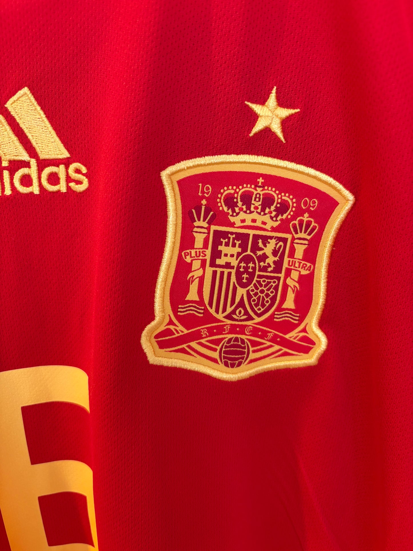 Authentic A.Iniesta #6 Spain 2018/19 Home Football Shirt