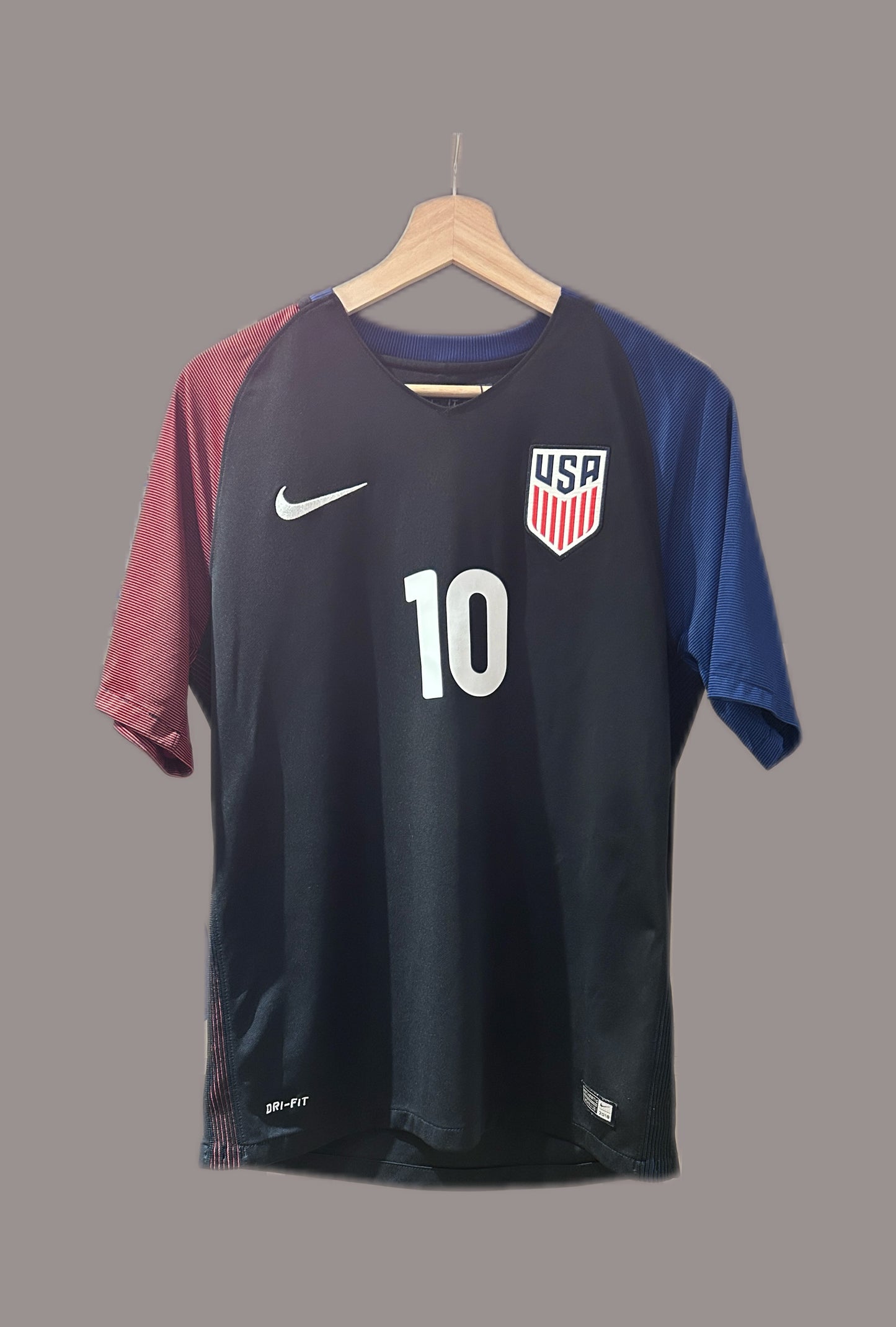 Authentic Pulisic #10 USMT 2016-17 Home