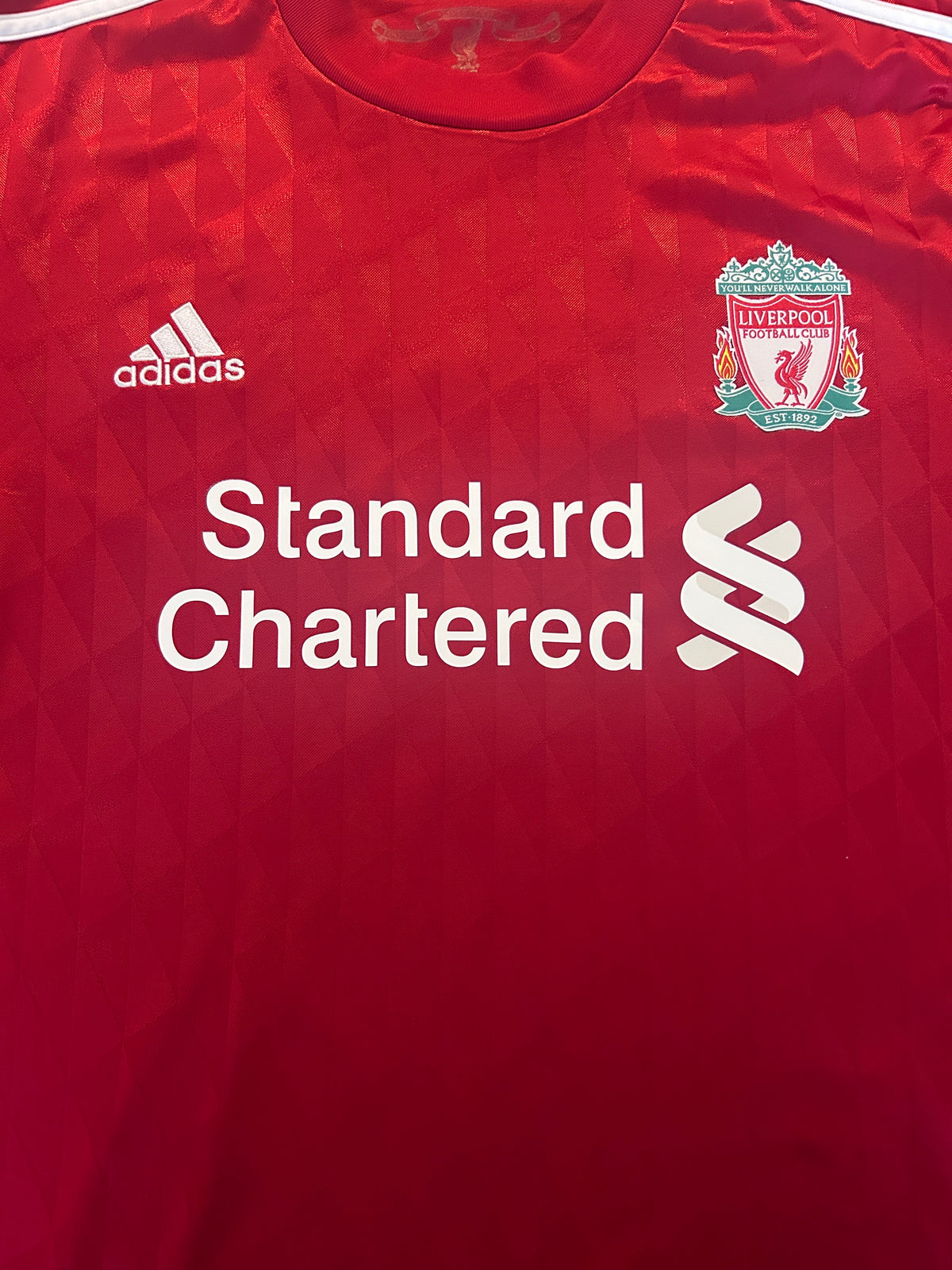 Authentic Suarez #7 Liverpool 2010-11 Home Football